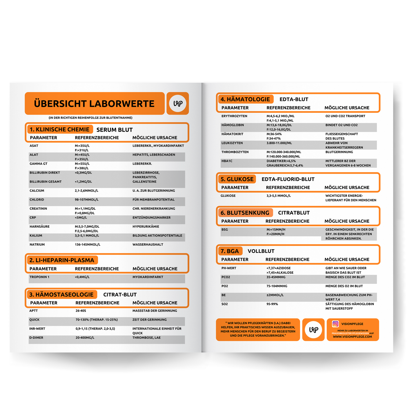 Lernzettel - Laborwerte Übersicht